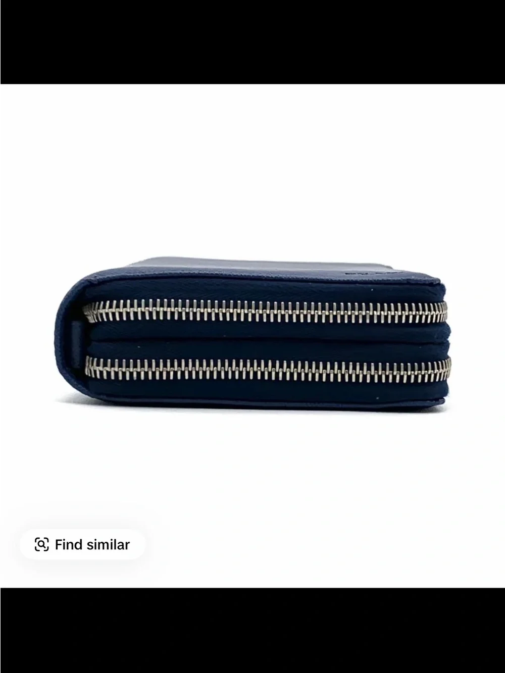 Prada Blue Saffiano Zip-Around Wallet - Picture 3 of 6